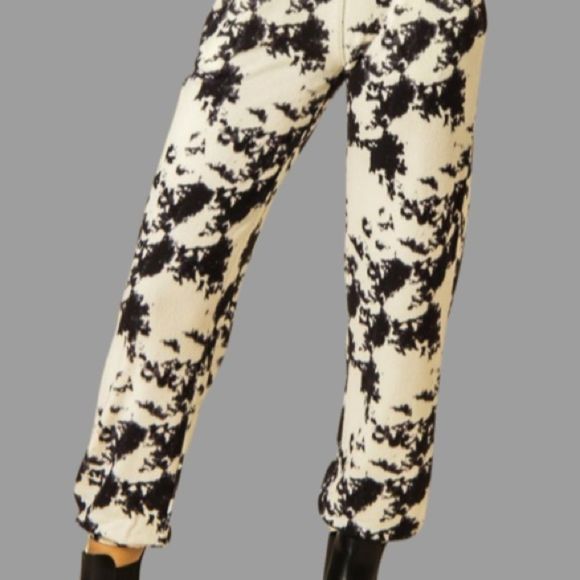 TIE DYE PRINTED DRAWSTRING WAIST JOGGER PANTS - Picture 4 of 5